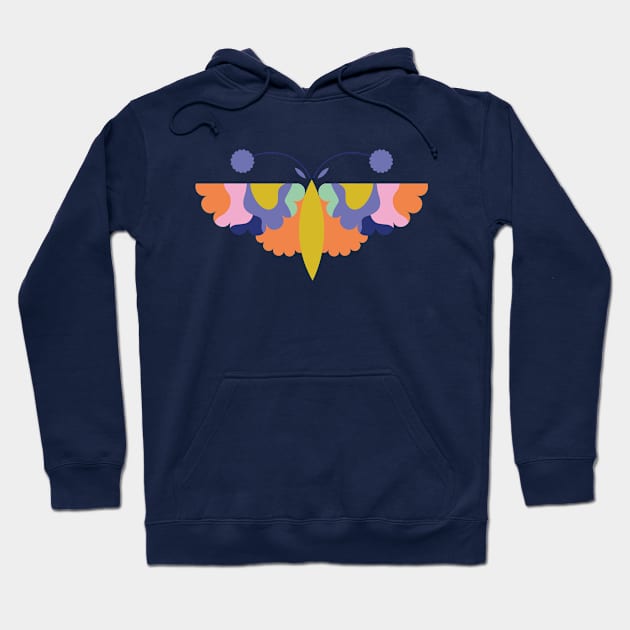 Colorful happy butterfly- be the change- for nature lovers Hoodie by sugarcloudlb-studio